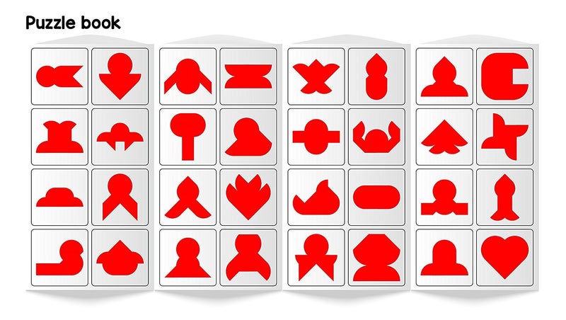 Play Panda Brain Booster Type 2 - 56 Puzzles with Magnetic Shapes and Board - Image 5